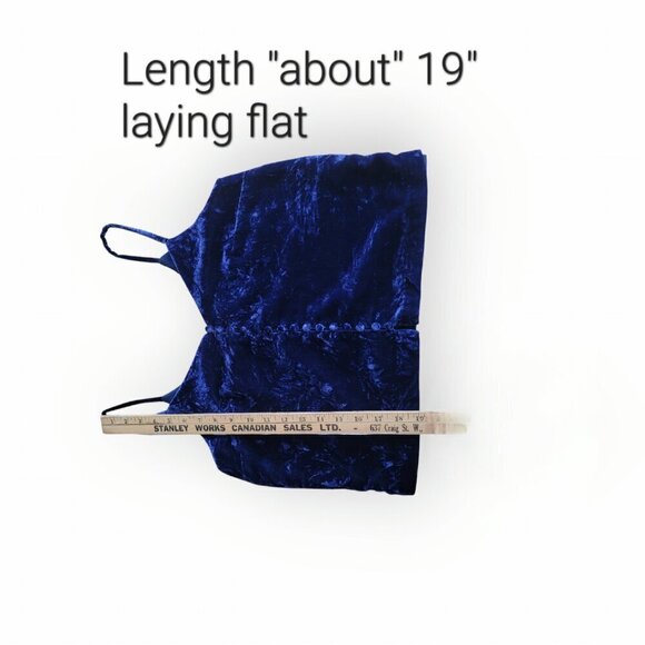 Madewell Sleeveless Velvet Top XS Midnight Blue - Picture 4 of 8